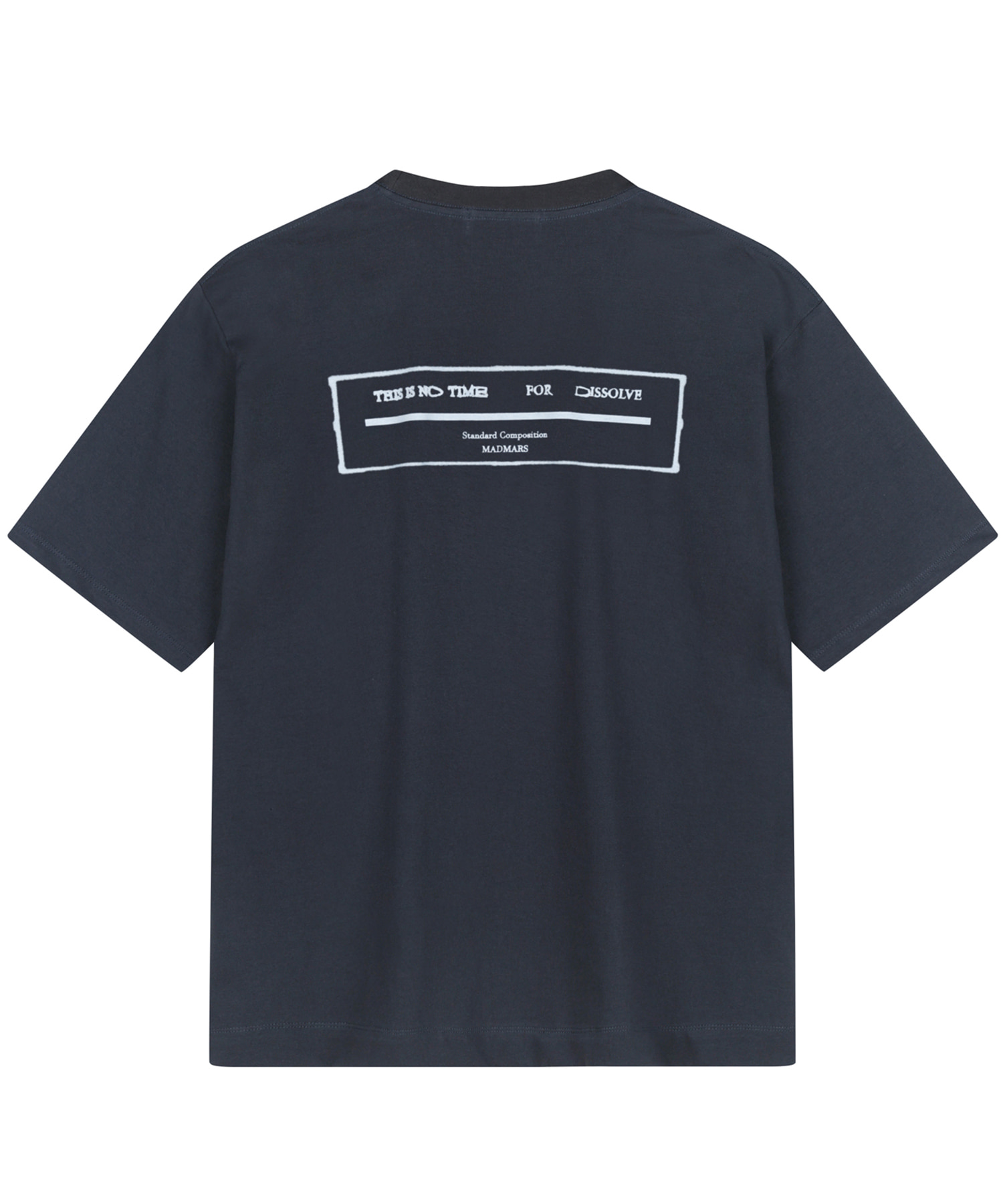 [수피마]over fit wappen point T-shirt charcoal