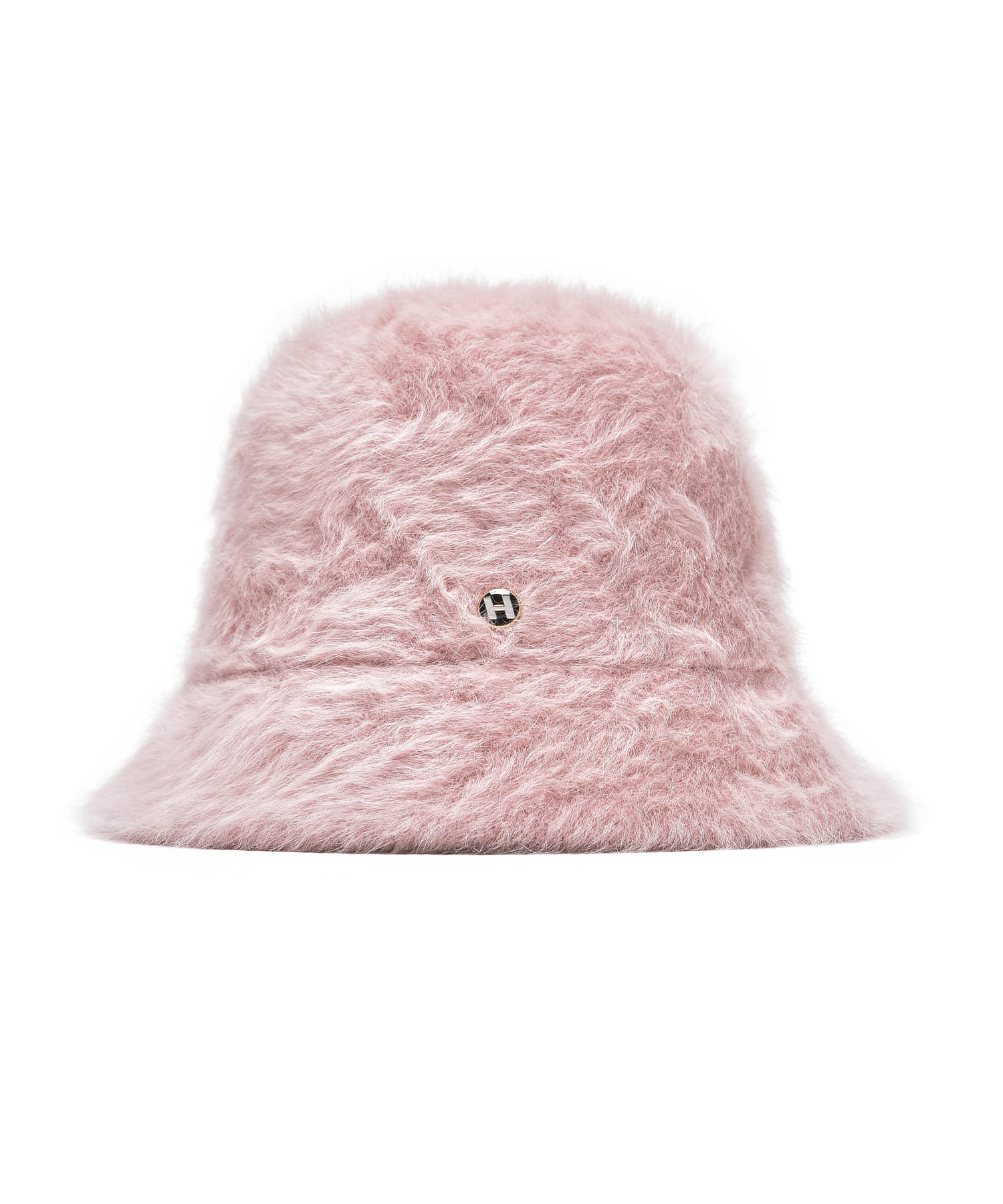 H fur bucket hat_pink